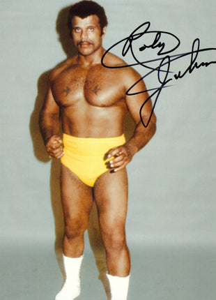 Rocky Johnson signed 8x10 Photo