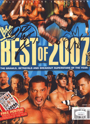 CM Punk & Jeff Hardy dual signed WWE Best of 2007 Magazine (w/ JSA)