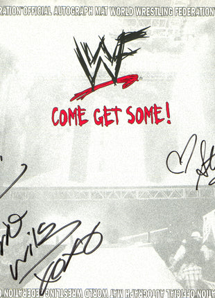 Stacy Keibler & Torrie Wilson dual signed 8.5x11 WWF Placemat