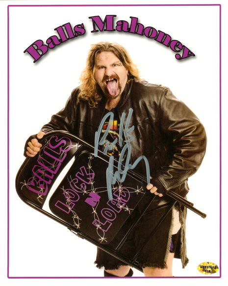 Balls Mahoney signed 8x10 Photo