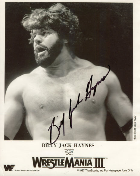 Photo 8x10 signée par Billy Jack Haynes