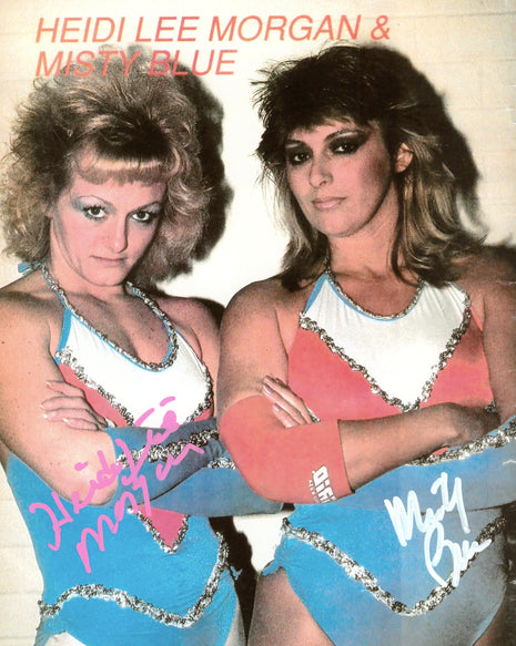 Misty Blue & Heidi Lee Morgan dual signed 8x10 Photo