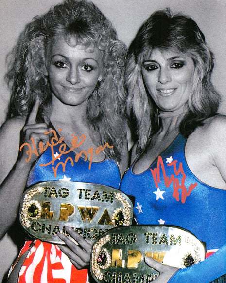 Heidi Lee Morgan & Misty Blue dual signed 8x10 Photo