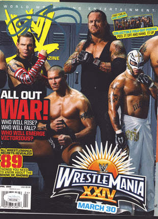 Jeff Hardy signed WWE Magazine April 2008 (w/ JSA)