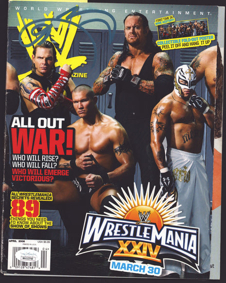 Jeff Hardy signed WWE Magazine April 2008 (w/ JSA)