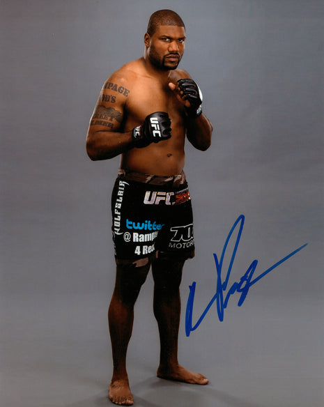 Quinton Rampage Jackson signed 8x10 Photo