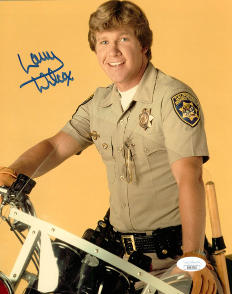 Larry Wilcox (Chips) signed 8x10 Photo (w/ JSA)