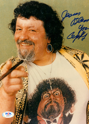 Captain Lou Albano signed 8x10 Photo (w/ PSA)