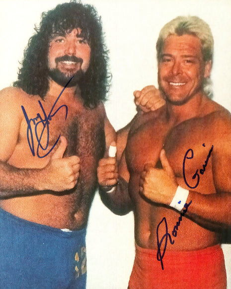 Ronnie Garvin & Jimmy Garvin dual signed 8x10 Photo