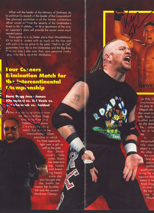 Multi-signed WrestleMania XV Event Program (20+ signatures! w/ JSA)