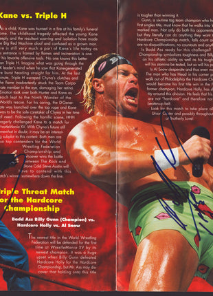 Multi-signed WrestleMania XV Event Program (20+ signatures! w/ JSA)