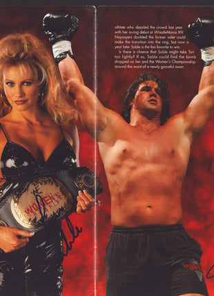 Multi-signed WrestleMania XV Event Program (20+ signatures! w/ JSA)