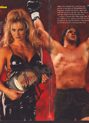 Multi-signed WrestleMania XV Event Program (20+ signatures! w/ JSA)