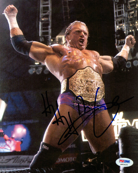 Triple H signed 8x10 Photo (w/ PSA)