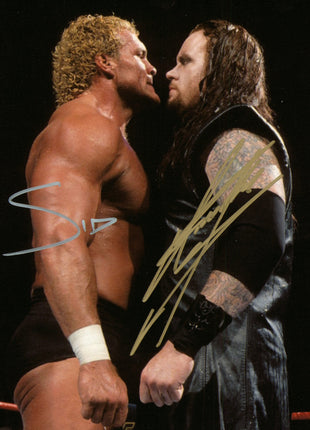 Undertaker & Sid Vicious dual signed 8x10 Photo