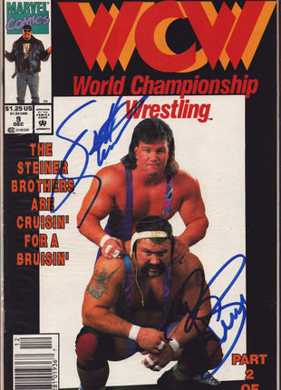 Rick Steiner & Scott Steiner dual signed WCW Comic Book