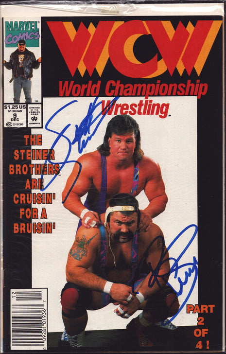 Rick Steiner & Scott Steiner dual signed WCW Comic Book
