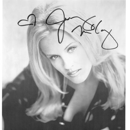 Jenny McCarthy signed 8x10 Photo w/ Playboy Magazine – Signed By Superstars
