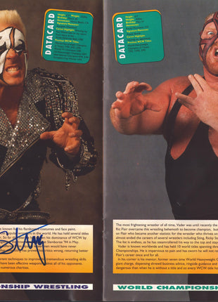 Hulk Hogan & Sting dual signed WCW Souvenir Program