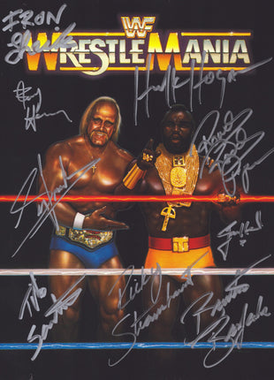 Multi-signed original WWF Wrestlemania 1 Event Program (9 signatures!)