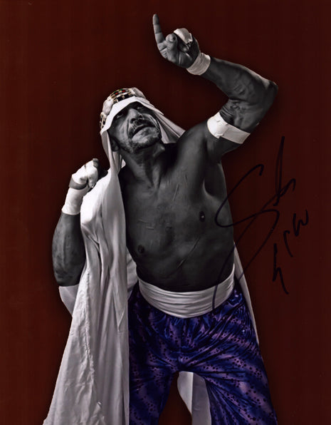 Sabu signed Metallic 11x14 Photo