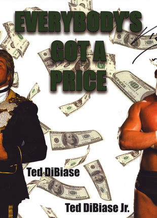 Ted DiBiase & Ted DiBiase Jr dual signed 11x14 Photo