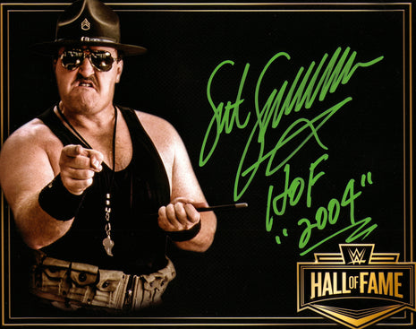 Foto firmada de 8x10 por el sargento Slaughter