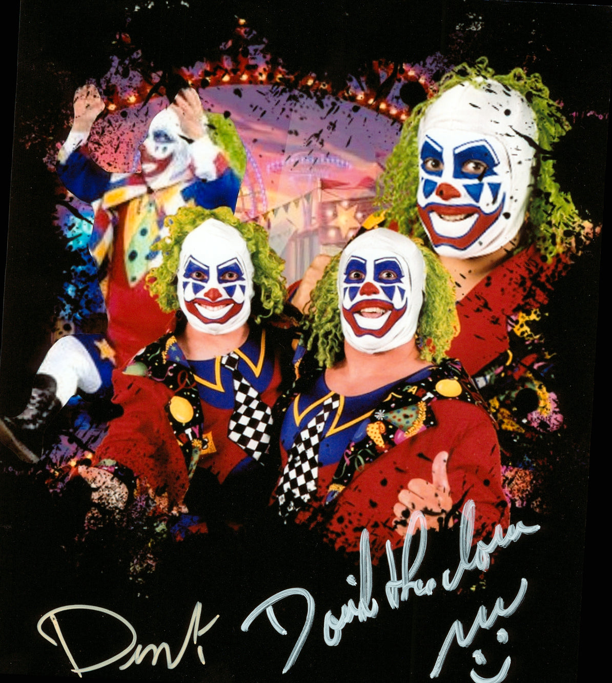 Doink & Dink dual signed 8x10 Photo – Signed By Superstars