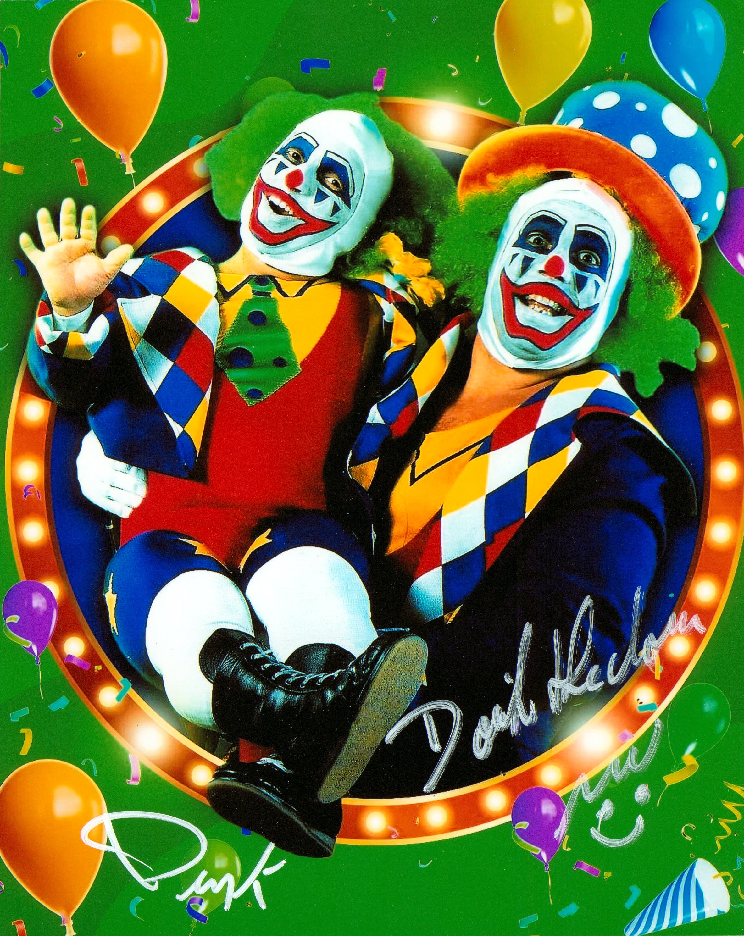 Doink Spring Doink & Dink dual signed 8x10 Photo – Signed By Superstars
