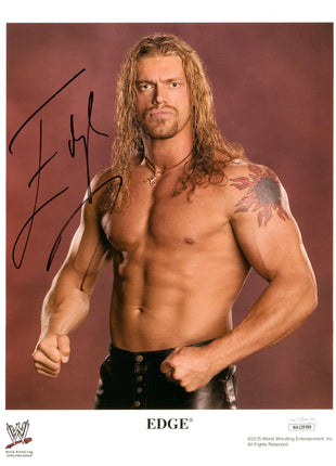 Edge signed 8x10 Photo (w/ JSA)