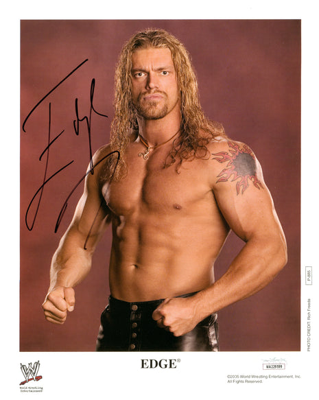 Edge signed 8x10 Photo (w/ JSA)