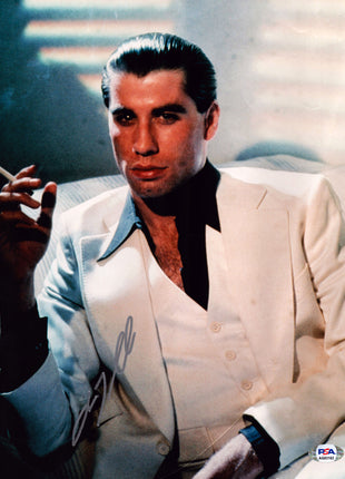 John Travolta (Saturday Night Fever) signed 11x14 Photo (w/ PSA)