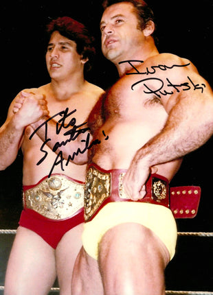 Tito Santana & Ivan Putski dual signed 8x10 Photo