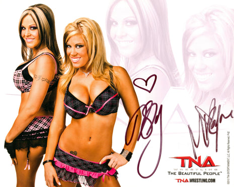 Velvet Sky & Madison Rayne dual signed 8x10 Photo