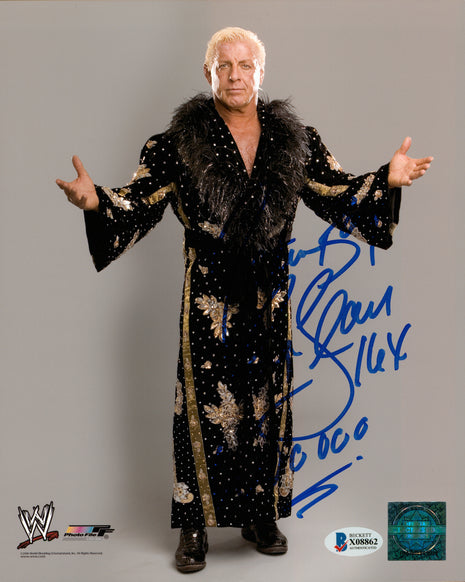 Ric Flair signed 8x10 Photo (w/ Beckett)
