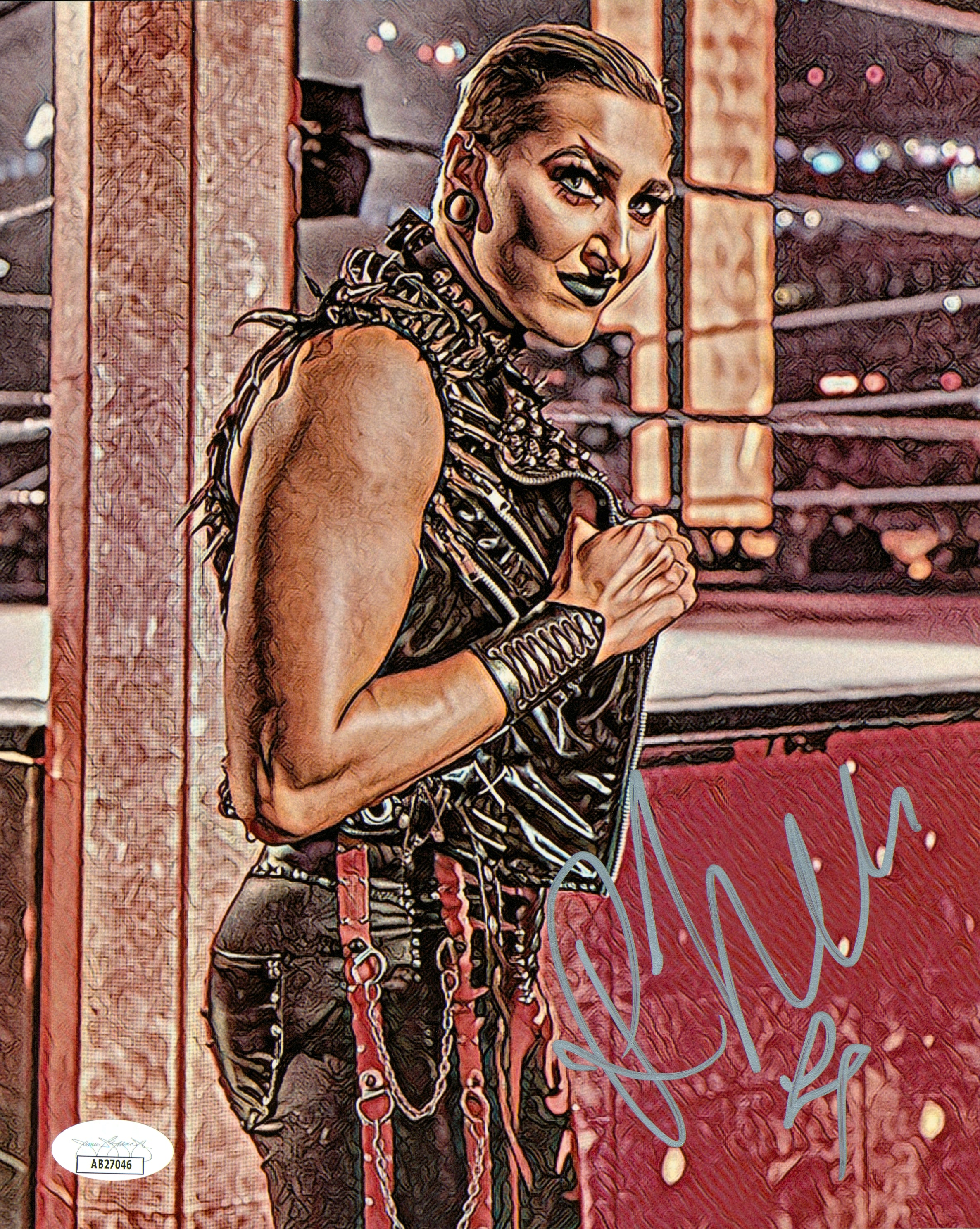 Signed Rhea Ripley Rhea Ripley signed 8x10 Photo (w/ JSA) – Signed By Superstars