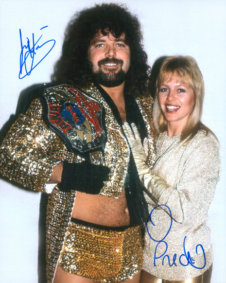 Jimmy Garvin & Precious dual signed 8x10 Photo