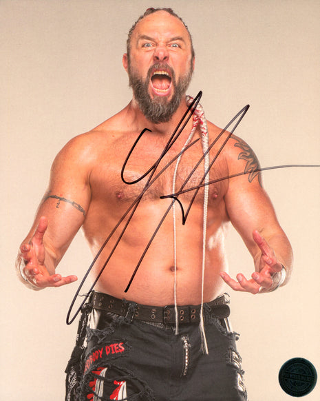 Fotografía firmada de 8x10 por Lance Archer