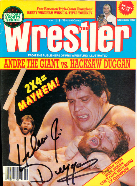 Jim Duggan signed Magazine Cover