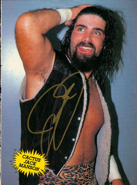 Cactus Jack signed Magazine Page