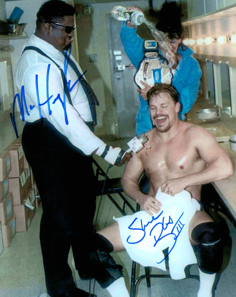 Shane Douglas & Mr Hughes dual signed 8x10 Photo