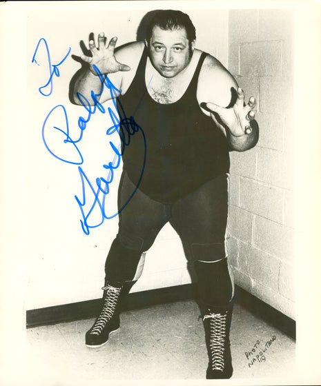 Fotografía firmada de 8x10 por Gorilla Monsoon