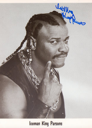 Iceman King Parsons signed 8x10 Photo