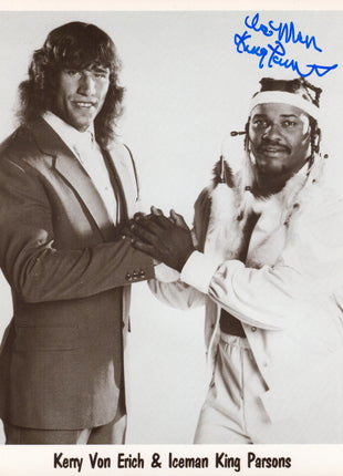 Iceman King Parsons signed 8x10 Photo