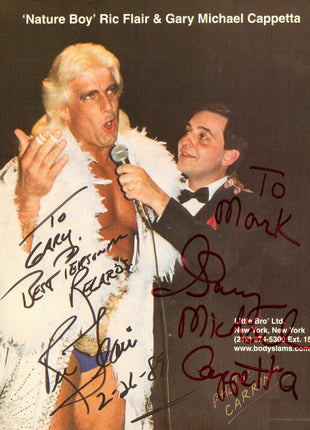 Photo 8x10 signée par Ric Flair et Gary Michael Cappetta