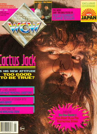 Cactus Jack signed Magazine Page
