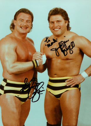 Killer Bees - Jim Brunzell et Brian Blair, photo 8x10 signée en double