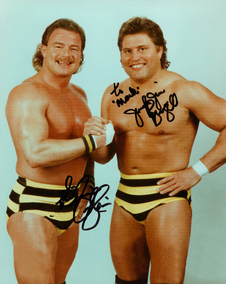 Killer Bees - Jim Brunzell & Brian Blair dual signed 8x10 Photo