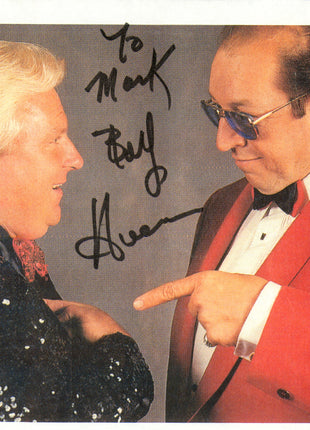 Bobby Heenan signed 8.5x11 Paper Photo