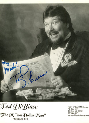 Ted DiBiase signed 8x10 Photo